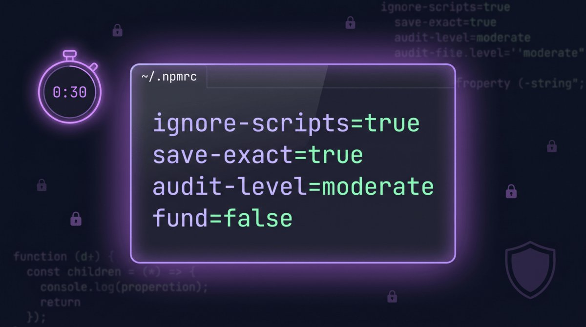 The 30-Second npm Defense Every Vibe Coder Needs